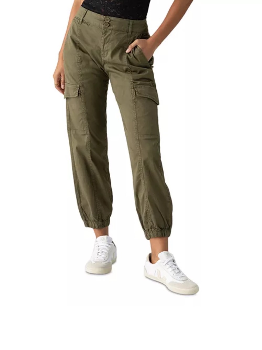 Sanctuary Olive Cargo Jogger Pants - Women